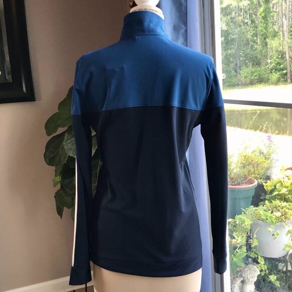 Under Armour Fitted Track Jacket Blue Monotone S - Picture 5 of 5